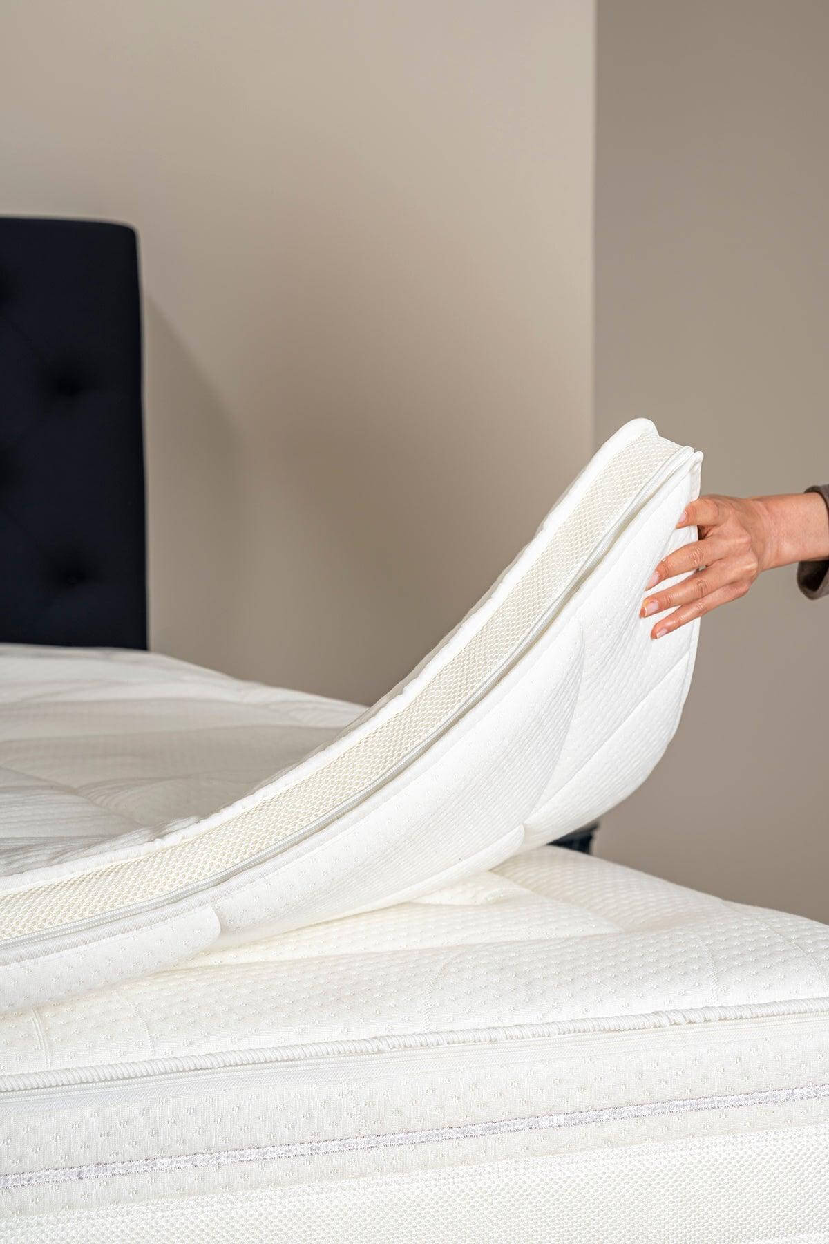 Topper 2.2 - Adaptif Visco Yatak Pedi - Memory Foam - Exclusive Extra Dolgun Kılıflı - www.maviayyatak.com