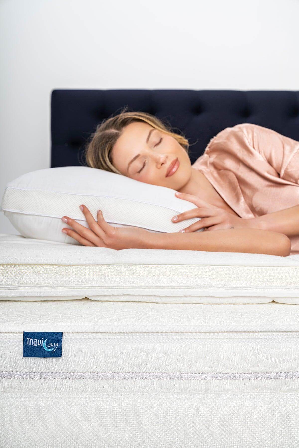 Topper 2.2 - Adaptif Visco Yatak Pedi - Memory Foam - Exclusive Extra Dolgun Kılıflı - www.maviayyatak.com