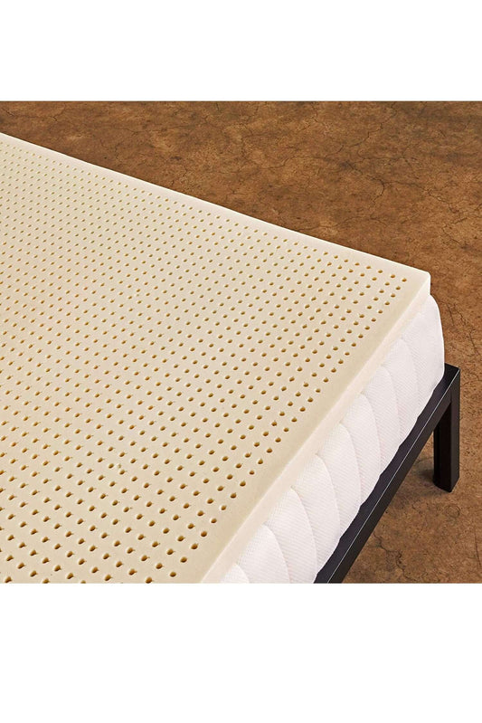 Topper 4.0 lateks yatak pedi, doğal lateks malzeme, hava geçiren deliklerle tasarlanmış konforlu yastık.