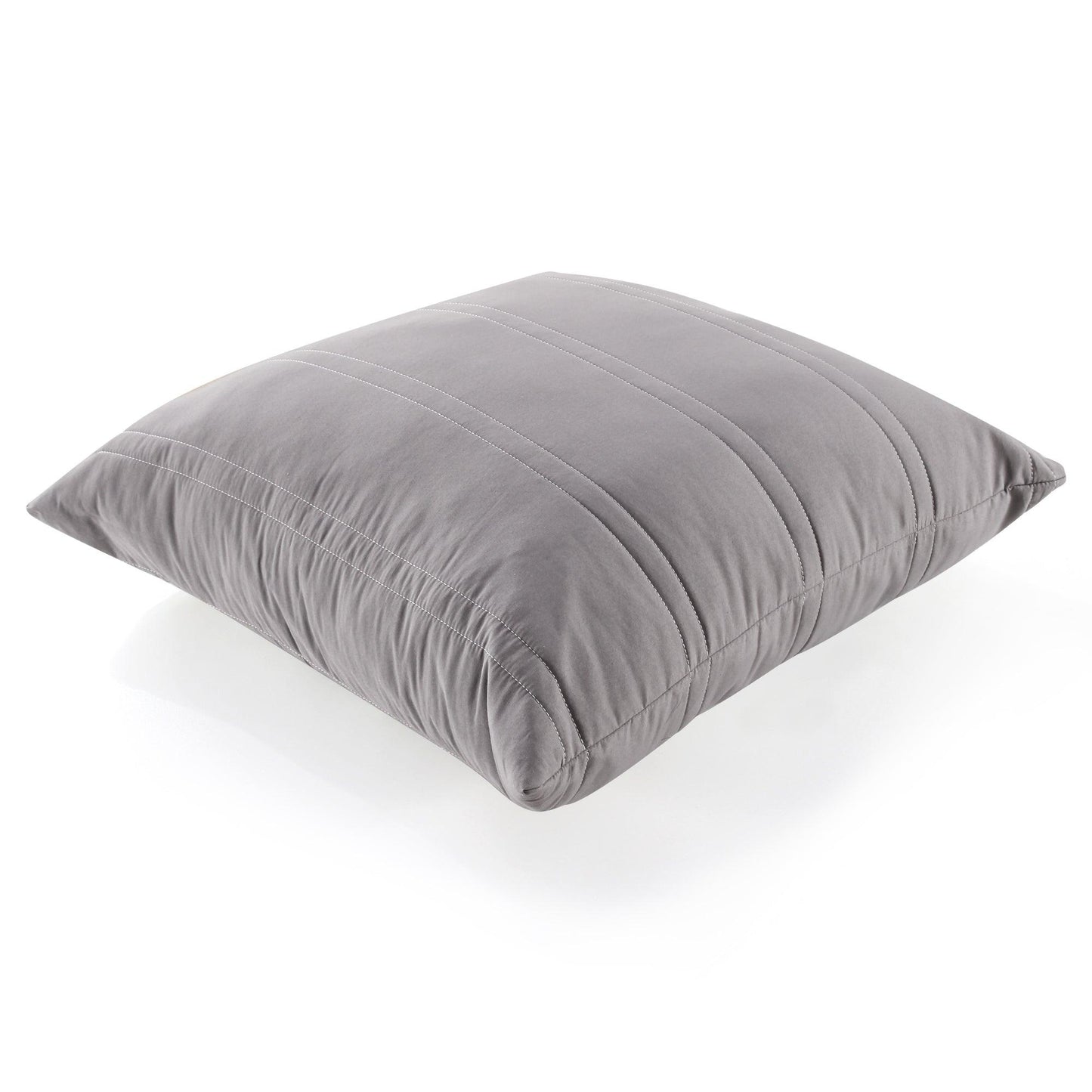 70x70 cm Yer Minderi - Kapitoneli Gri - www.maviayyatak.com