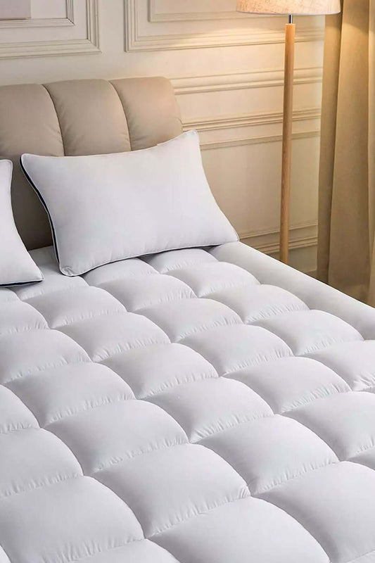 Топпер 4.1 - Супермягкий наматрасник - Чехол из 100% хлопка - Супермягкий наполнитель из нановолокна